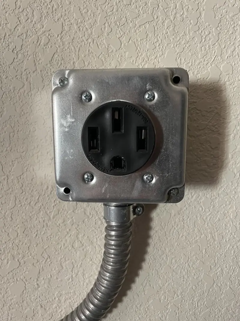 NEMA 14-50 outlet installed for Smart Home Electrical in Pooler